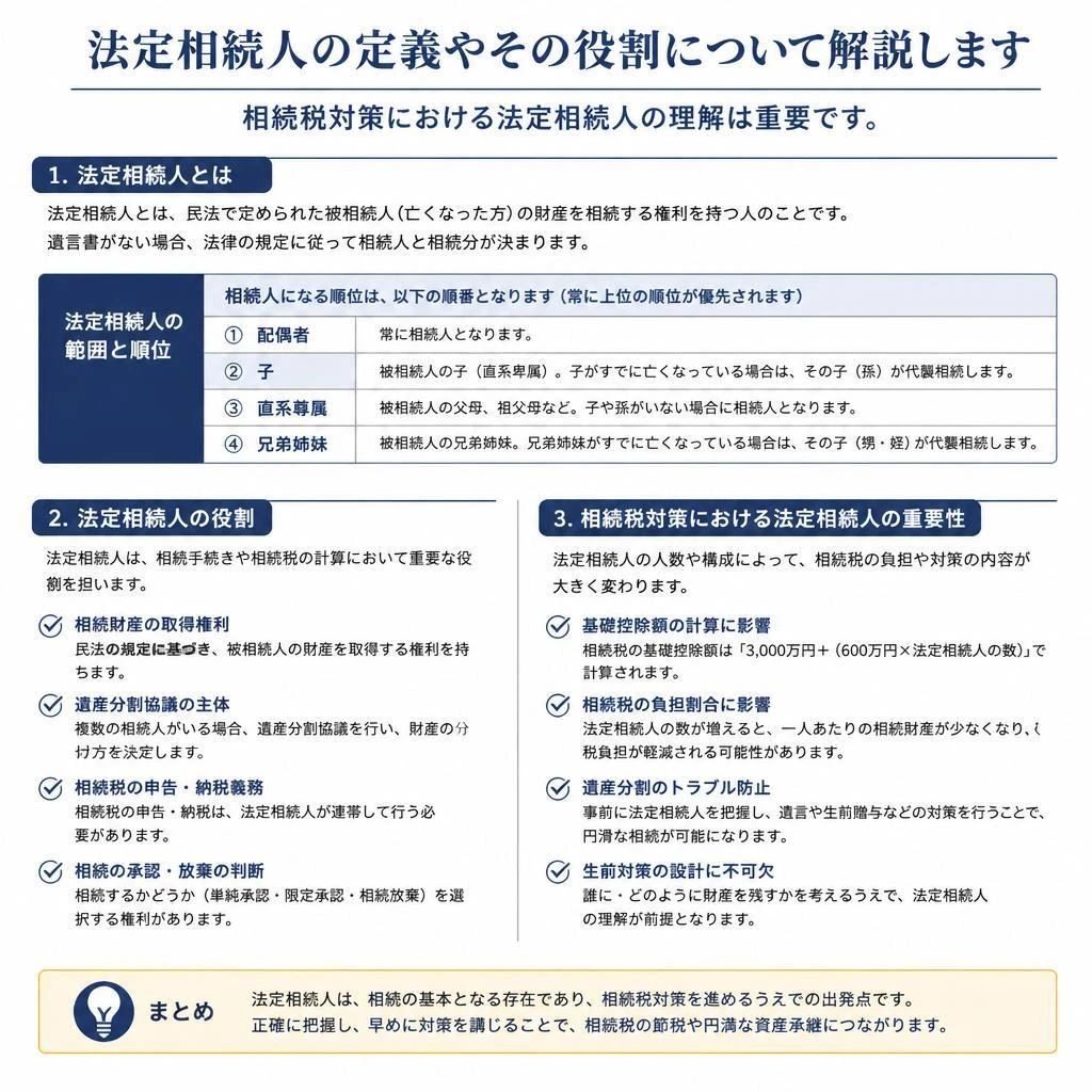 法定相続人とその役割